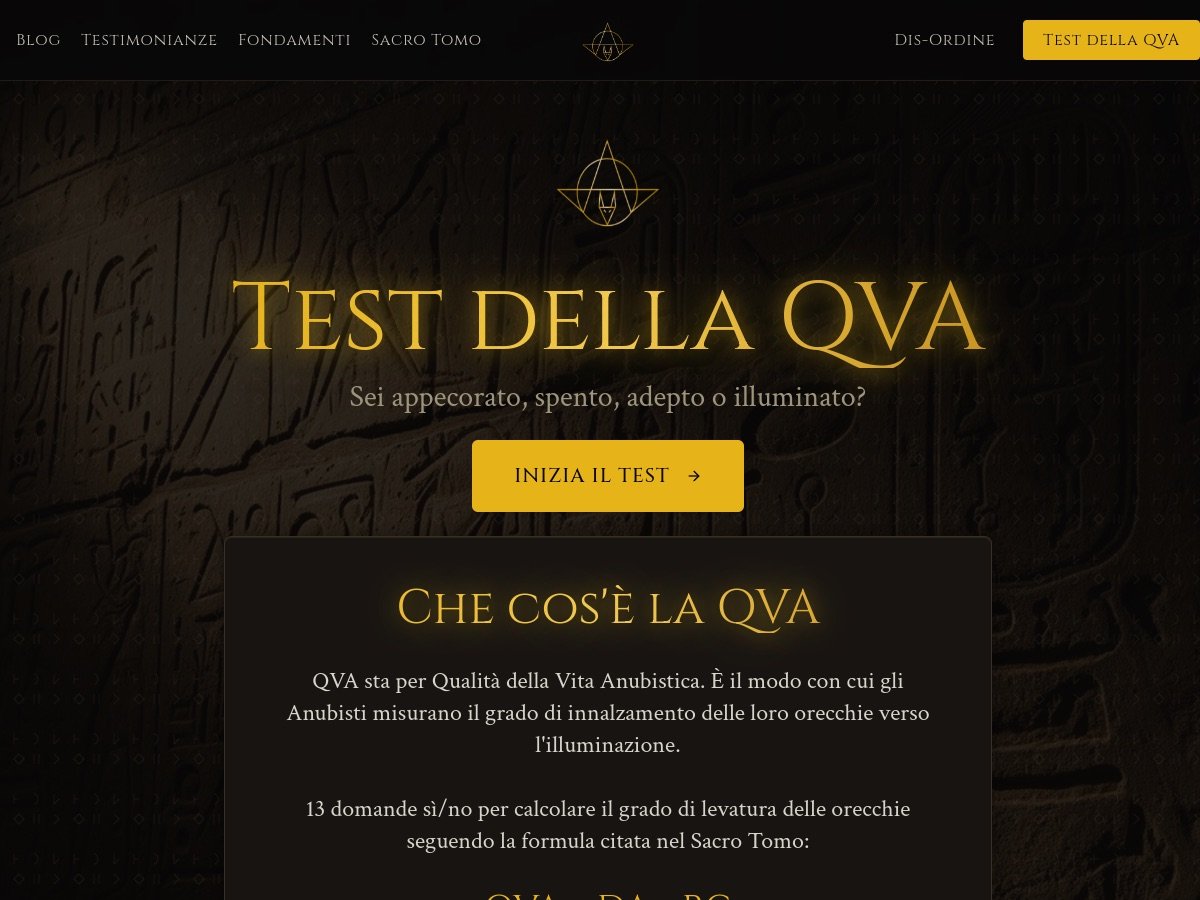 Il quiz QVA che profila i partecipanti e alimenta la lista