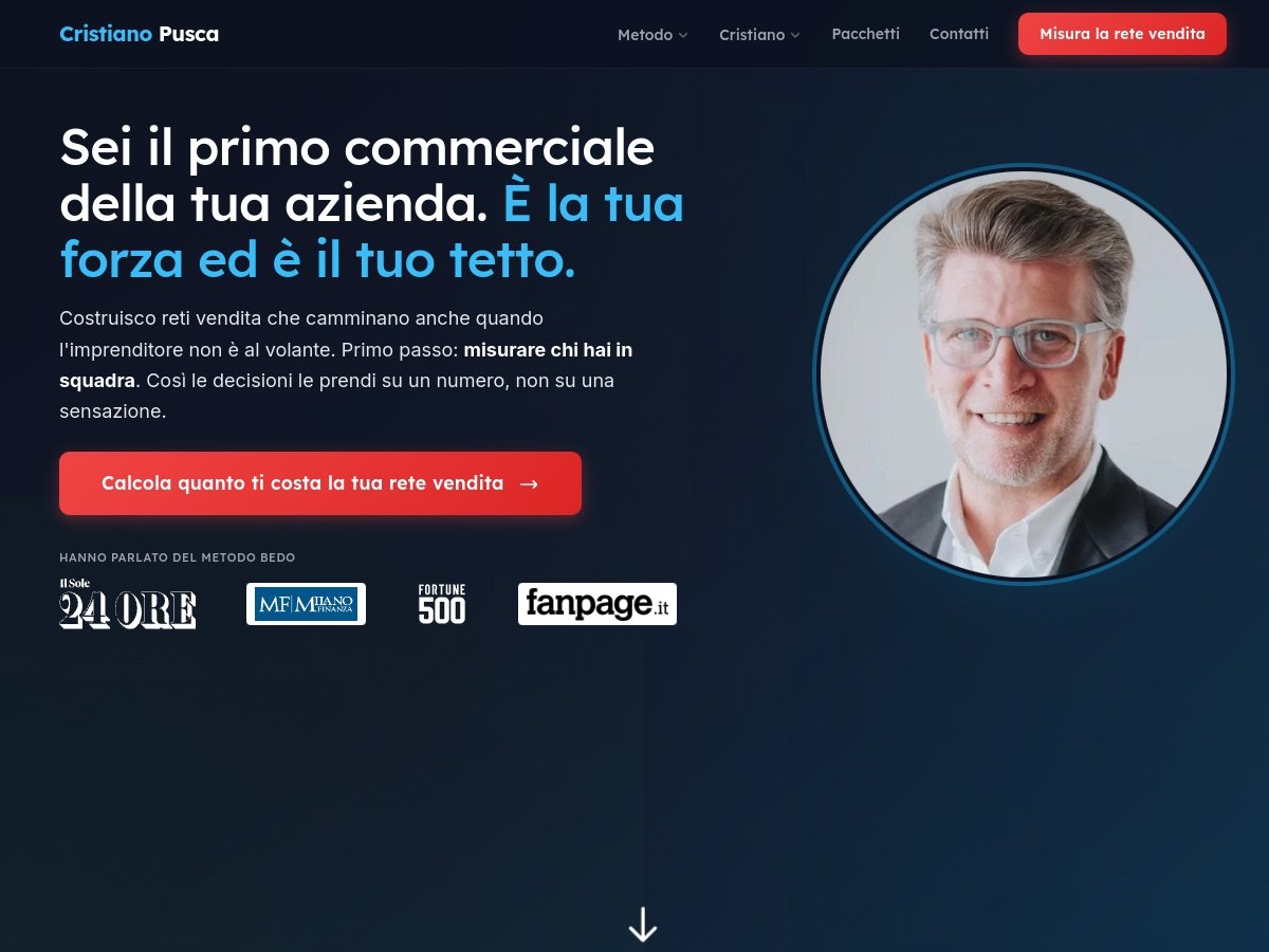 Anteprima del sito Cristiano Pusca